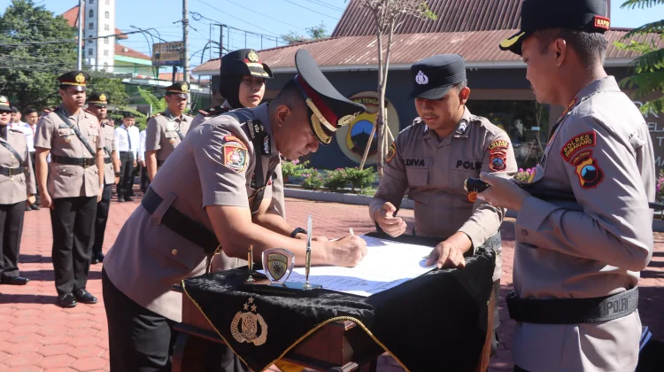 Penyegaran Organisasi Polres Semarang, Sejumlah PJU dan Kapolsek Berganti