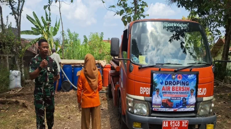 Kekeringan Meluas, BPBD Purworejo Salurkan 780 Ribu Liter Air Bersih