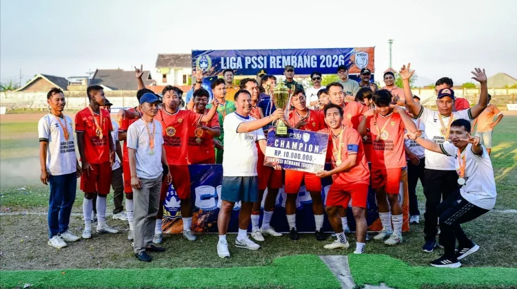Tundukkan Persepan 1-0, PS Cahaya Muda Juara Liga PSSI Rembang 2026