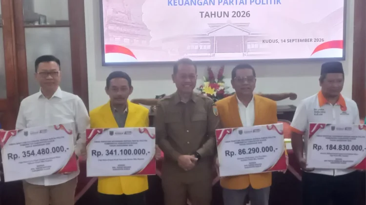 Perkuat Pendidikan Politik, Pemkab Kudus Salurkan Bantuan Rp2,568 M untuk 10 Parpol