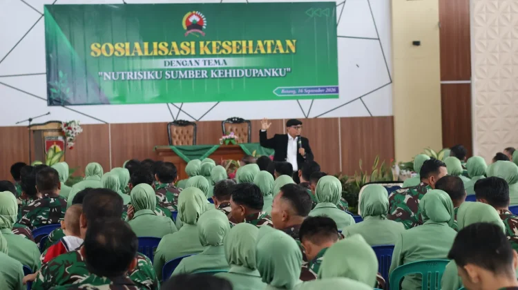Kesehatan Jadi Modal Bertugas, Prajurit Kodim Batang Diberi Edukasi Nutrisi