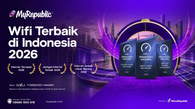 MyRepublic Indonesia Kembali Raih Tiga Award dari Ookla®️