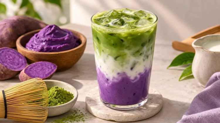 Ube Matcha Latte, Perpaduan Ungu-Hijau yang Sedang Naik Daun