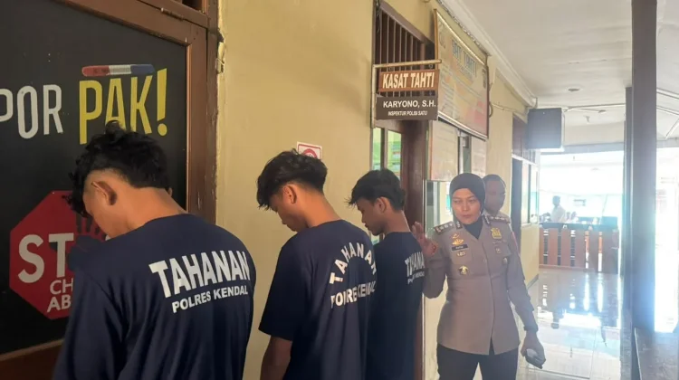 Polres Kendal Gagalkan Aksi Tawuran, Tiga Kreak Ditetapkan sebagai Tersangka