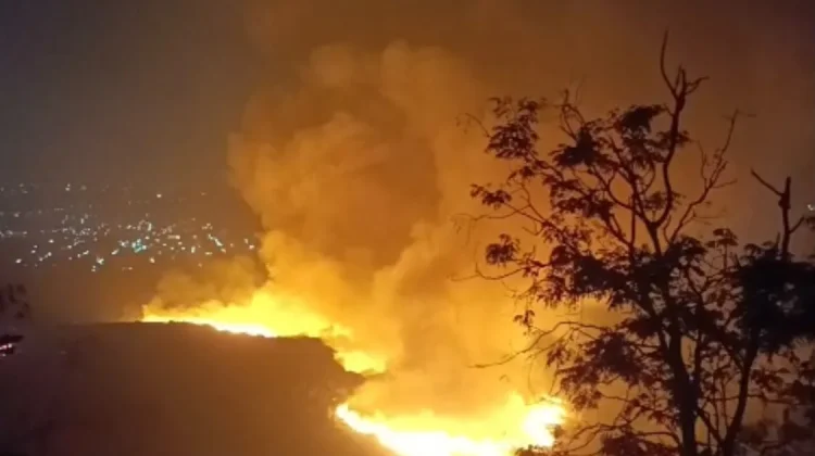 Kebakaran Melanda TPA Jatibarang Semarang, Belasan Hektare Terbakar