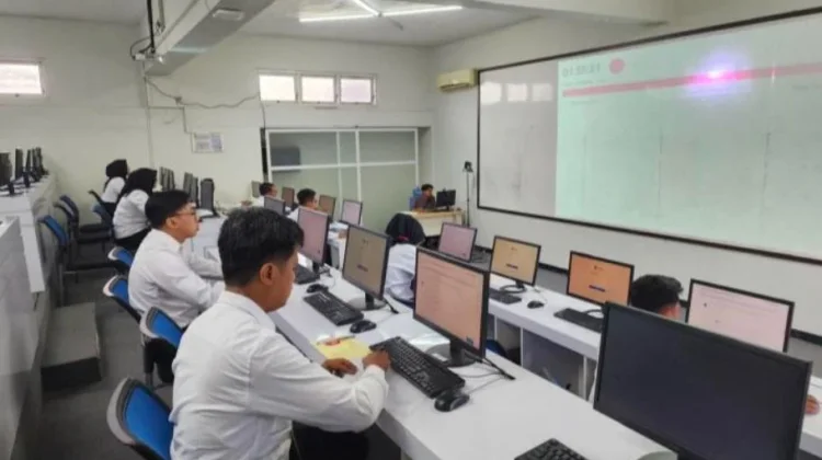 Cegah Kecurangan, UHB Fasilitasi Seleksi Perangkat Desa Sawangan Berbasis CAT