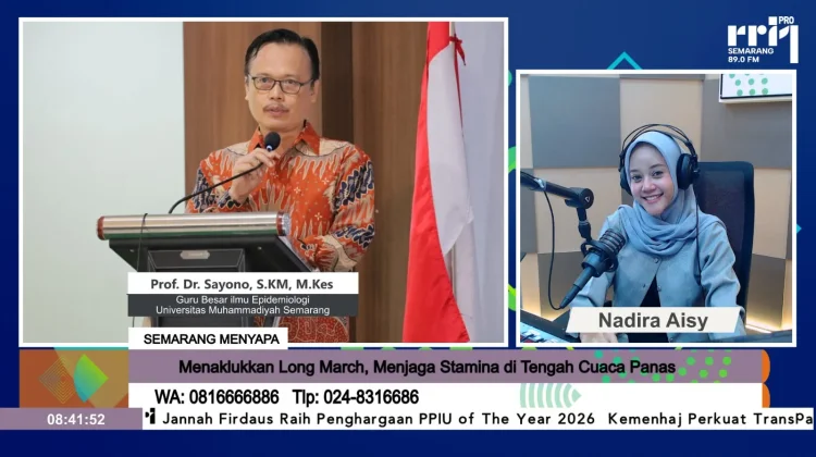 Waspada Cuaca Terik, Pakar Epidemiologi Unimus Bagikan Tips Jaga Kesehatan Tubuh