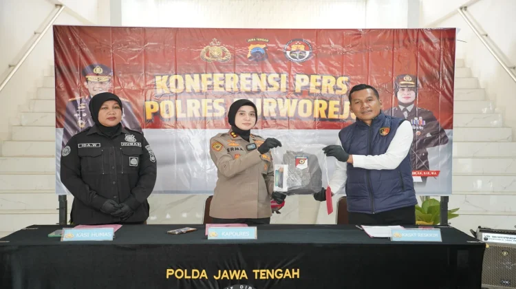 Polres Purworejo Tangkap Pencuri Barang Berharga Pengunjung Masjid dan Sekolah