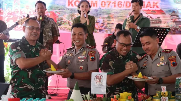 Kapolres dan Dandim Demak Duet di HUT Ke-81 TNI, Perkuat Sinergi Jaga Kamtibmas
