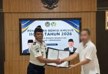 Warga Binaan Lapas Semarang Terima Remisi Khusus Imlek 2026
