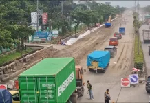 Dua Minggu jelang Lebaran, Pembangunan Jalan Kaligawe Dihentikan sementara