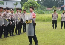 Pelatihan Dalmas Polres Purbalingga, Latih Kesiapsiagaan Pengendalian Massa