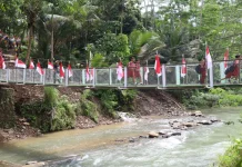 Jembatan Gantung Garuda Purworejo Jadi Akses Utama Warga