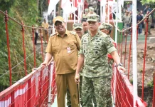 Atasi Keterisolasian, Pangdam IV/Diponegoro Resmikan Jembatan Perintis