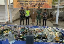 Polrestabes Semarang Musnahkan Ribuan Botol Miras Hasil Operasi Pekat