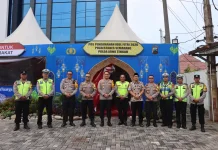 Kapolrestabes Semarang Cek Kesiapan Pos Pengamanan dan Pos Pelayanan