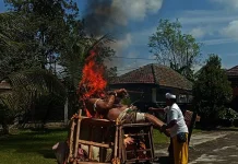Sehari sebelum Nyepi, Umat Hindu di Magelang Gelar Mecaru