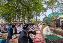 Ribuan Warga Muhammadiyah Salat Idulditri di Unimus Semarang