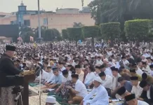Salat Id di Simpanglima, Ribuan Jemaah Diajak Peduli Sosial Hingga Lingkungan