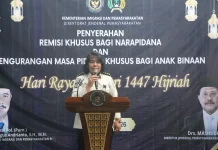 186 Warga Binaan Lapas Perempuan Semarang Terima Remisi Idulfitri