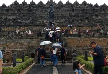 Selama Masa Libur Lebaran, Jam  Kunjungan  Candi Borobudur Maju Satu Jam Lebih Awal