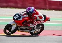 Pembalap Indonesia Veda Ukir Sejarah usai Podium Tiga di Moto3 Brasil 2026