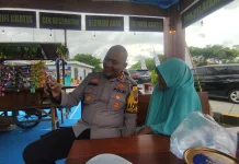Mudik, Seorang Ibu Tertinggal dari Keluarga di Rest Area Wungurejo Kendal