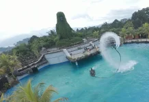 Kunjungan Naik 5 Persen, Flyboard Show Jadi Magnet Baru Dusun Semilir saat Lebaran