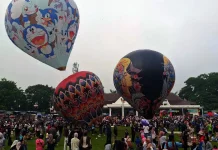 Penerbangan Balon Udara Menutup Rangkaian Pesta Rakyat Pemkab Magelang