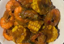 Resep Udang Asam Manis dengan Potongan Jagung