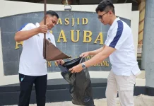 Sambut Hari Bakti Pemasyarakatan, Lapas Semarang Bersih-bersih Lingkungan