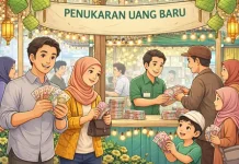 Antrean Tukar Uang Baru saat Lebaran, antara Tradisi dan FOMO