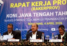 Rakerprov KONI Jateng, Bahas Porprov 2026 Semarang Raya