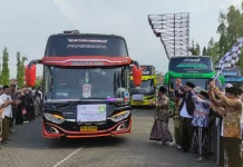 Balik Ponpes Lirboyo, 558 Santri Asal Kendal Naik Bus Gratis