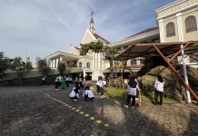 Hari Bhakti Pemasyarakatan, Rutan Pekalongan Bersih-Bersih Gereja Santo Petrus
