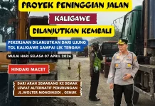 Peninggian Jalan Kaligawe Dilanjutkan, Warga Diimbau Gunakan Jalur Alternatif