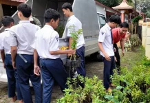 Menuju Adiwiyata, SMP 3 Satu Atap Wonosoco Kudus Percantik Lingkungan Sekolah
