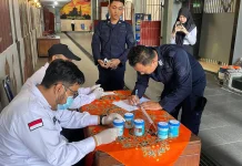 Wujudkan Program Zero Halinar, Rutan Salatiga Gandeng BNN Gelar Tes Urine