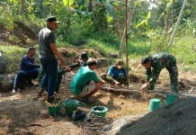 Semangat Gotong Royong Warnai Pembangunan Jembatan Garuda di Tambahrejo Batang