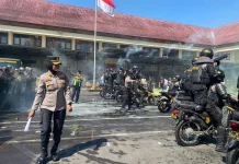 Polres Semarang Simulasikan Pengamanan Objek Vital