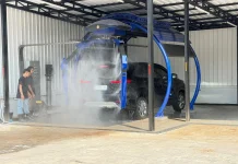 Cuci Mobil dengan Teknologi Robotik Hadir di Garasi Biggir Car Wash