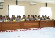 Polrestabes Semarang Matangkan Pengamanan May Day lewat Tactical Floor Game