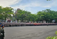 Ribuan Personel Diterjunkan, Polresta Pati Kawal Aksi Nelayan dengan Humanis