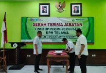 Sertijab, Perhutani Telawa Dorong Layanan Pengelolaan Hutan Lebih Profesional
