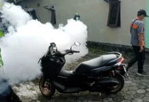 Lima Warga Desa Karangmulyo Positif DB, Dinkesda Kendal Lakukan Fogging