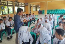 Dorong Peningkatan Literasi, PWI Rembang Gelar Kelas Jurnalistik di SMP N 1 Kaliori