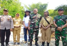 Aster Kasad Tinjau Jembatan Garuda Merah Putih di Purworejo