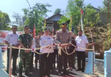 Warga Desa Sidodadi Patean Sambut Gembira Peresmian Jembatan Merah Putih Presisi