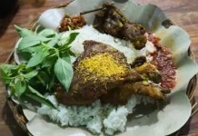 Nikmatnya Nasi Bebek Goreng dengan Sambal Lalapan Kemangi