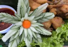 Cara Membuat Kreativitas Bunga Hiasan dari Sayuran